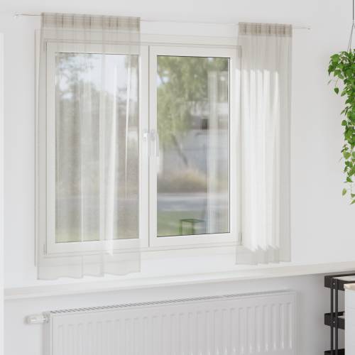 Zavjese sa zavjesama 2 pcs Krem 140 x 175 cm Poliester Cijena