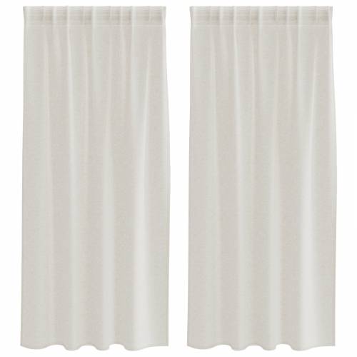 Zavjese sa zavjesama 2 pcs Krem 140 x 175 cm Poliester Cijena