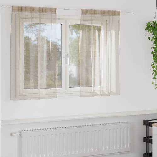 Zavjese sa zavjesama 2 pcs Pijesak 140 x 140 cm Poliester Cijena