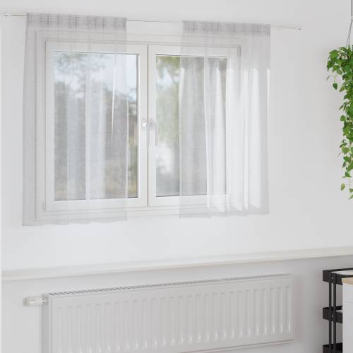 Zavjese sa zavjesama 2 pcs Svjetlosiva 140 x 140 cm Poliester Cijena