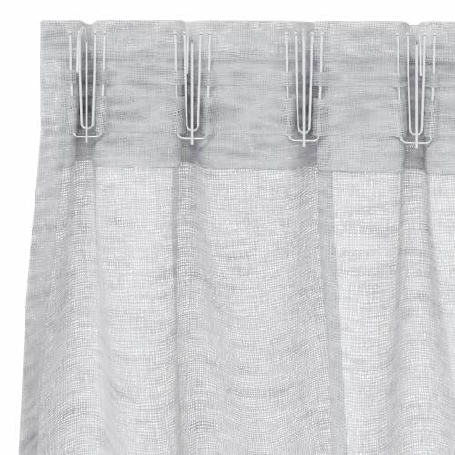 Zavjese sa zavjesama 2 pcs Svjetlosiva 140 x 140 cm Poliester Cijena