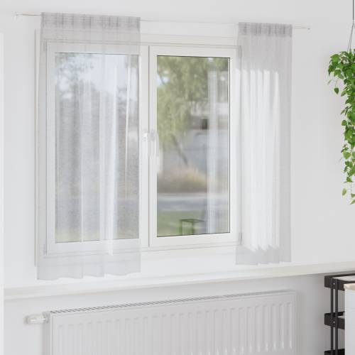 Zavjese sa zavjesama 2 pcs Svjetlosiva 140 x 175 cm Poliester Cijena