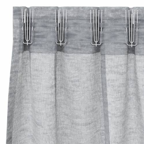 Zavjese sa zavjesama 2 pcs Tamnosiva 140 x 140 cm Poliester Cijena
