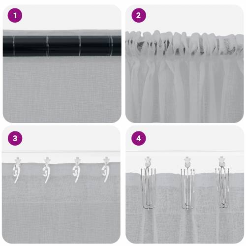 Zavjese sa zavjesama 2 pcs Tamnosiva 140 x 140 cm Poliester Cijena