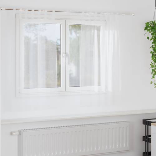 Zavjese sa zavjesama 2 pcs Bijela 140 x 140 cm Poliester Cijena