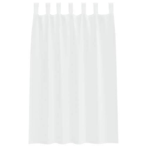 Zavjese sa zavjesama 2 pcs Bijela 140 x 175 cm Poliester Cijena