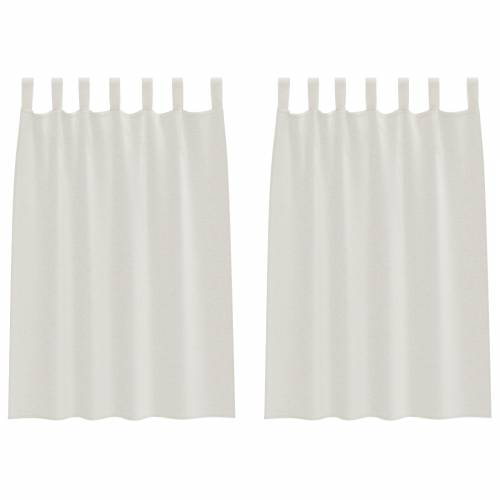 Zavjese sa zavjesama 2 pcs Krem 140 x 140 cm Poliester Cijena
