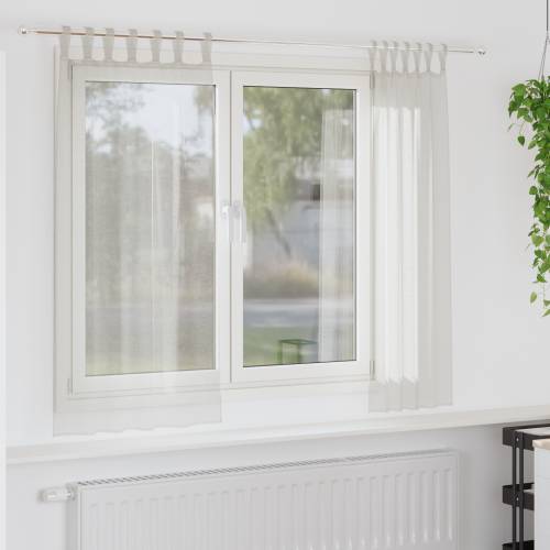 Zavjese sa zavjesama 2 pcs Krem 140 x 175 cm Poliester Cijena