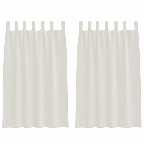 Zavjese sa zavjesama 2 pcs Krem 140 x 175 cm Poliester Cijena