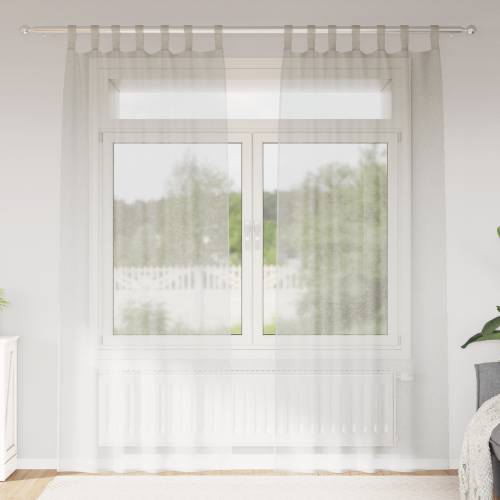 Zavjese sa zavjesama 2 pcs Krem 140 x 245 cm Poliester Cijena