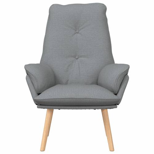 Udobna stolica svijetlosiva tkanina Cijena
