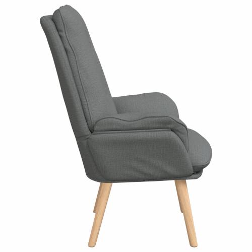 Relaxacijska Fotelja Tamnosiva Tkanina Cijena