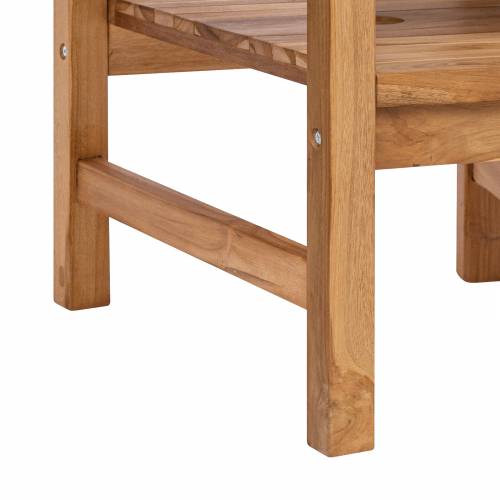 Vanjske Stolice Smeđa 152 x 63 x 89 cm Masivna tikovina Cijena