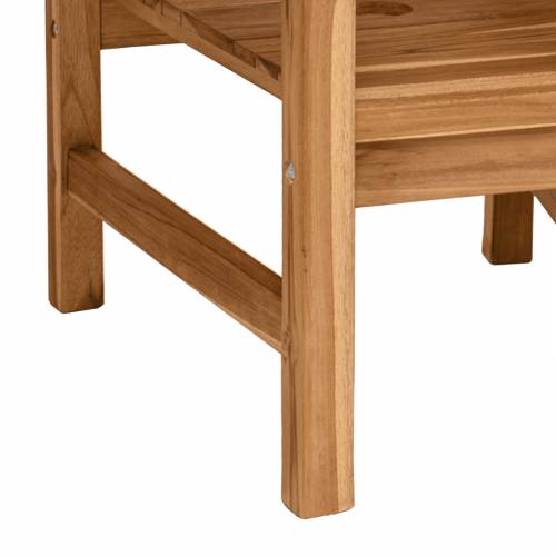 Vanjske Stolice Smeđa 152 x 63 x 89 cm Masivna tikovina Cijena
