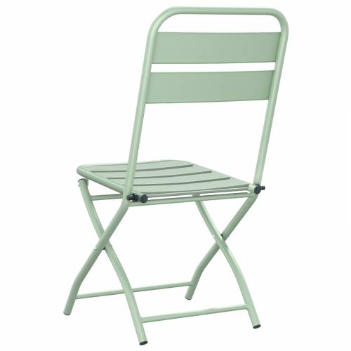 Sklopive vrtne stolice 2 kom Laka mente 42x52x82 cm Obloženo prahom čelik Cijena