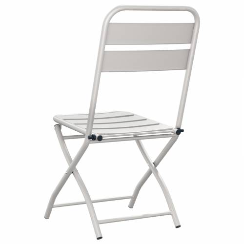 Sklopive vrtne stolice 2 kom Beige 42x52x82 cm Čelik obložen prahom Cijena