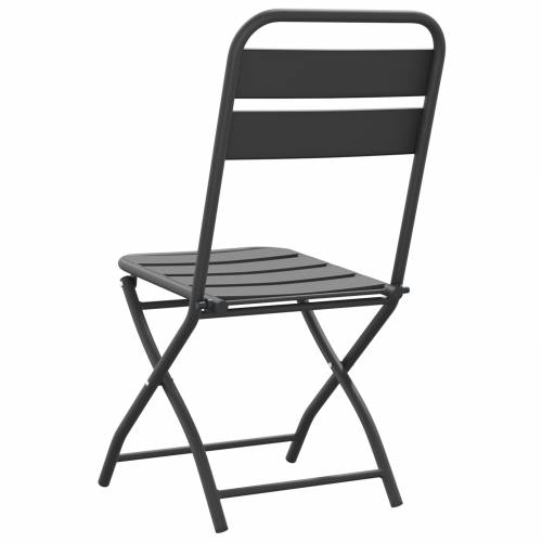 Sklopive vrtne stolice 2 kom Antracit 42x52x82 cm Čelik obložen prahom Cijena
