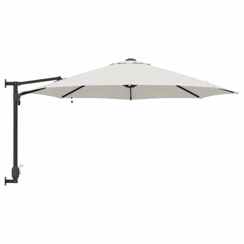 Zidni vrtni suncobran sa LED-ima Bež 248 cm Cijena