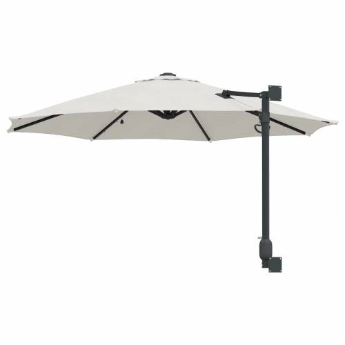 Zidni vrtni suncobran sa LED-ima Bež 248 cm Cijena