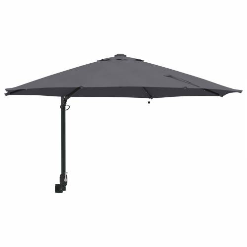 Zidni vrtni suncobran s LED-ovima Antracit 248 cm Cijena