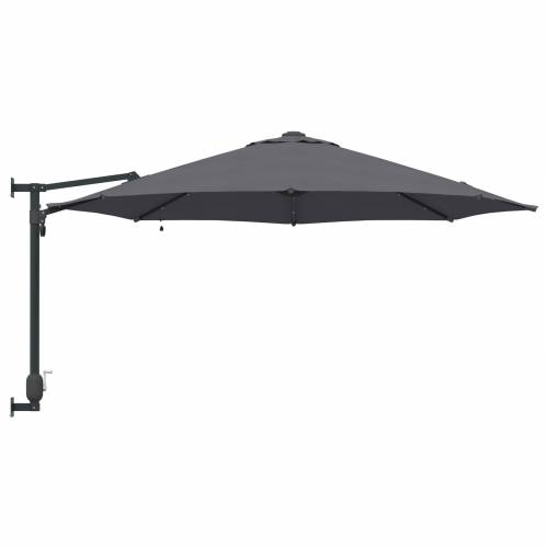 Zidni vrtni suncobran s LED-ovima Antracit 248 cm Cijena
