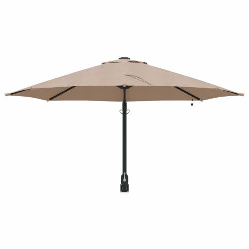 Zidni vrtni suncobran s LED-ovima Taupe 248 cm Cijena