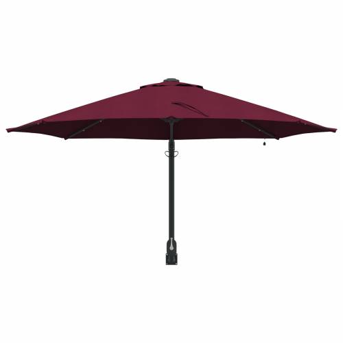 Zidni vrtni suncobran s LED-ima Bordeaux Crveni 248 cm Cijena