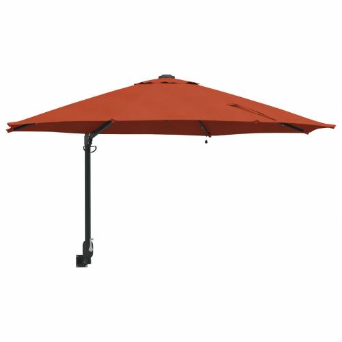 Zidni vrtni suncobran s LED-ima Terracotta 248 cm Cijena