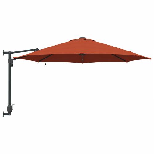 Zidni vrtni suncobran s LED-ima Terracotta 248 cm Cijena