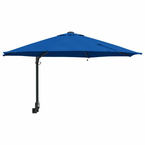 Zidni vrtni suncobran s LED-ima Azurna plava 248 cm Cijena