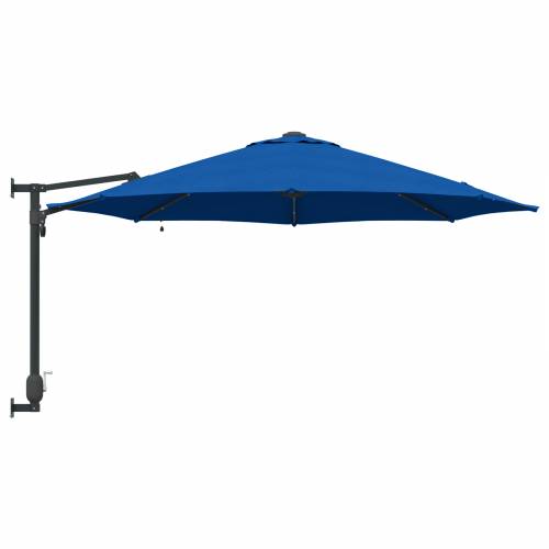 Zidni vrtni suncobran s LED-ima Azurna plava 248 cm Cijena