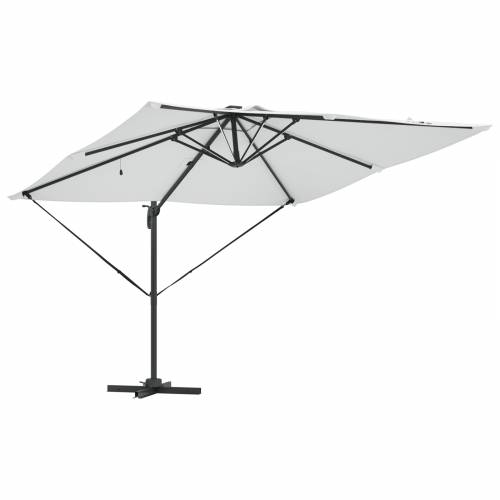 Suncobran Roma s LED svjetlima Pijesak 286x285x270 cm Aluminij Cijena