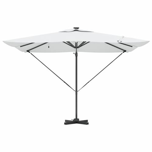 Suncobran Roma s LED svjetlima Pijesak 286x285x270 cm Aluminij Cijena