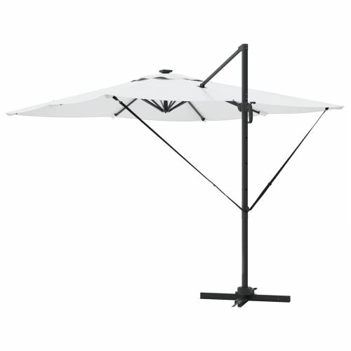 Suncobran Roma s LED svjetlima Pijesak 286x285x270 cm Aluminij Cijena