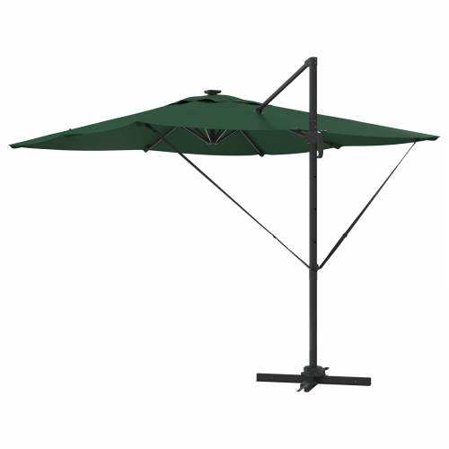 Cantilever Roma Parasol s LED diodama - Zelena, 286 x 285 x 270 cm Aluminij Cijena