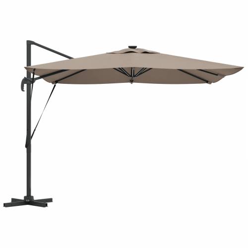 Cantilever Roma Sjenilo s LED-ima - Taupe (286 x 285 x 270 cm) - Aluminiij Cijena