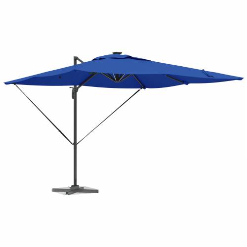 Cantilever Roma Sjenilo s LED lampama u azurno plavoj boji – 286 x 285 x 270 cm, aluminijski. Cijena