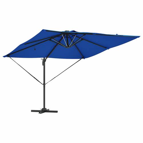 Cantilever Roma Sjenilo s LED lampama u azurno plavoj boji – 286 x 285 x 270 cm, aluminijski. Cijena