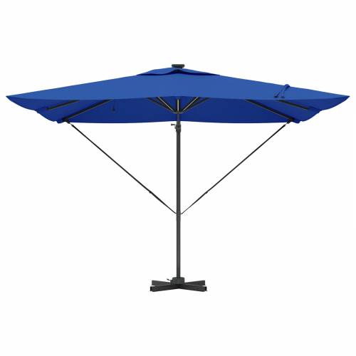 Cantilever Roma Sjenilo s LED lampama u azurno plavoj boji – 286 x 285 x 270 cm, aluminijski. Cijena