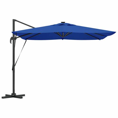 Cantilever Roma Sjenilo s LED lampama u azurno plavoj boji – 286 x 285 x 270 cm, aluminijski. Cijena