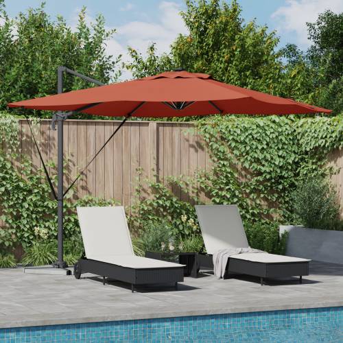 Roma svjetiljka s LED lampama u terakoti - 286 x 285 x 270 cm, aluminij. Cijena