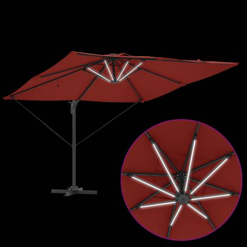 Roma svjetiljka s LED lampama u terakoti - 286 x 285 x 270 cm, aluminij. Cijena