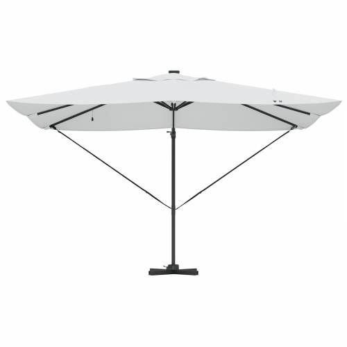Cantilever Roma suncobran s LED svjetlima Bež 352x251x265 cm Aluminij Cijena