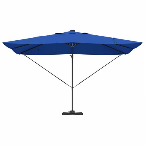 Kantilever Roma suncobran s LED svjetlima Azure plava 352x251x265 cm Aluminij Cijena
