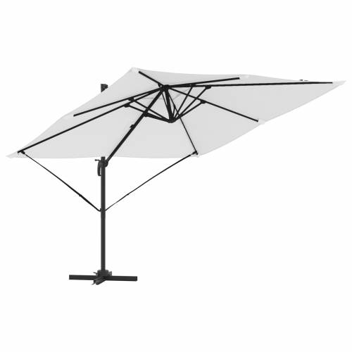 Suncobran za patio Pijesak Poliester 3m Podesivi nasloni za ruke Cijena