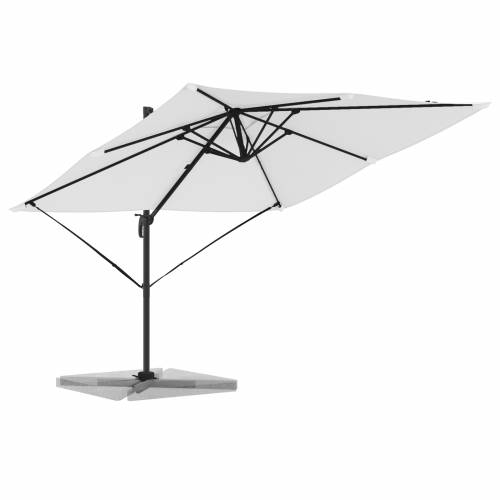 Suncobran za patio Pijesak Poliester 3m Podesivi nasloni za ruke Cijena