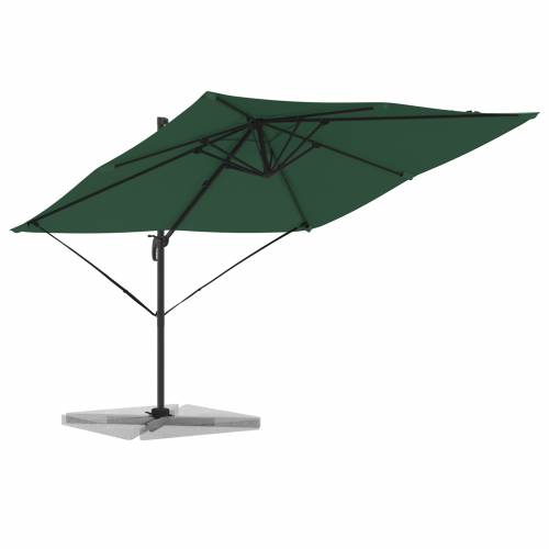 Kantilever Roma Parasol Zeleni 286x285x265 cm Aluminij Cijena