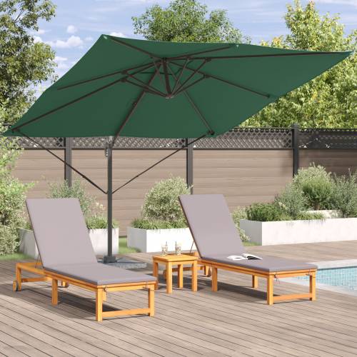 Kantilever Roma Parasol Zeleni 286x285x265 cm Aluminij Cijena
