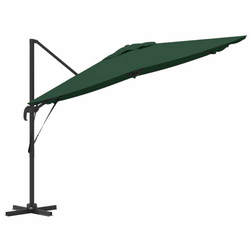 Kantilever Roma Parasol Zeleni 286x285x265 cm Aluminij Cijena