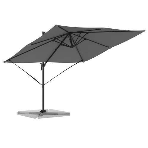 Kantilever Roma Parasol Antracit 286x285x265 cm Aluminij Cijena